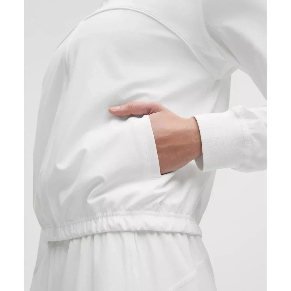 Court Rival Tennis Track Jacket - White/White - Picture 3 of 4